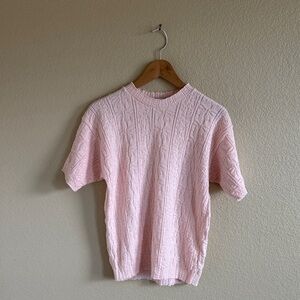 Pink United States Sweater Short Sleeve Sweater